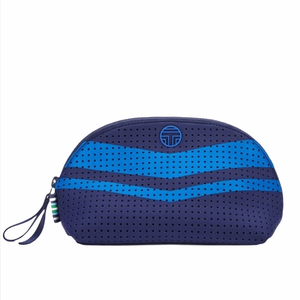🆕 Tory Burch Tory Sport Chevron Cosmetic Case